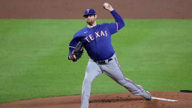 Texas Rangers pitcher Jordan Montgomery